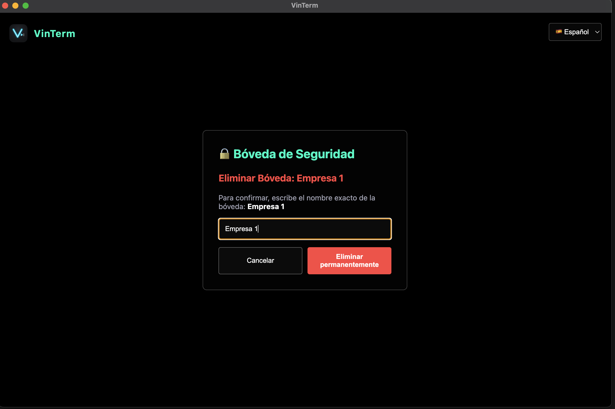 VinTerm Screenshot 1