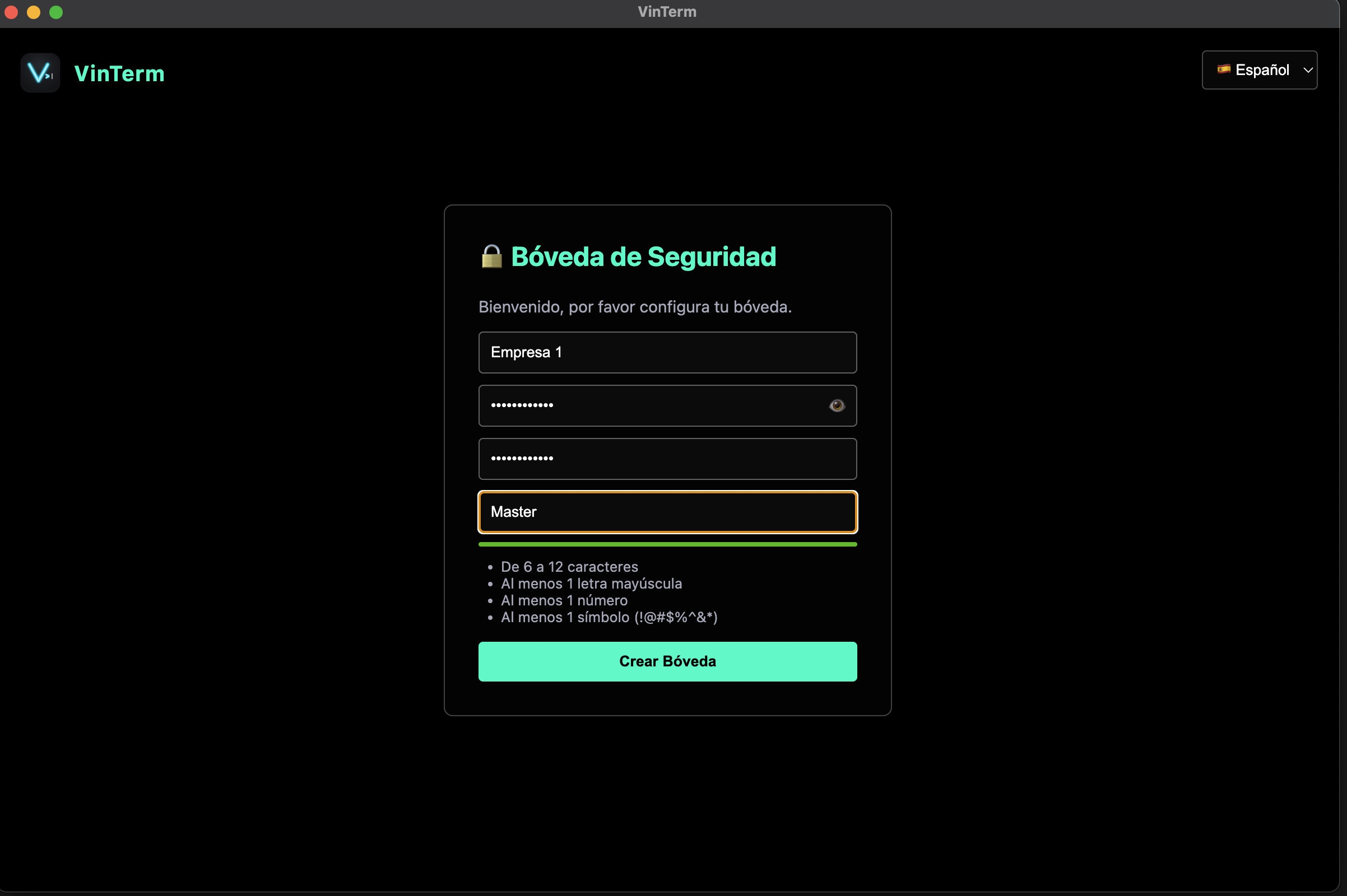 VinTerm Screenshot 2